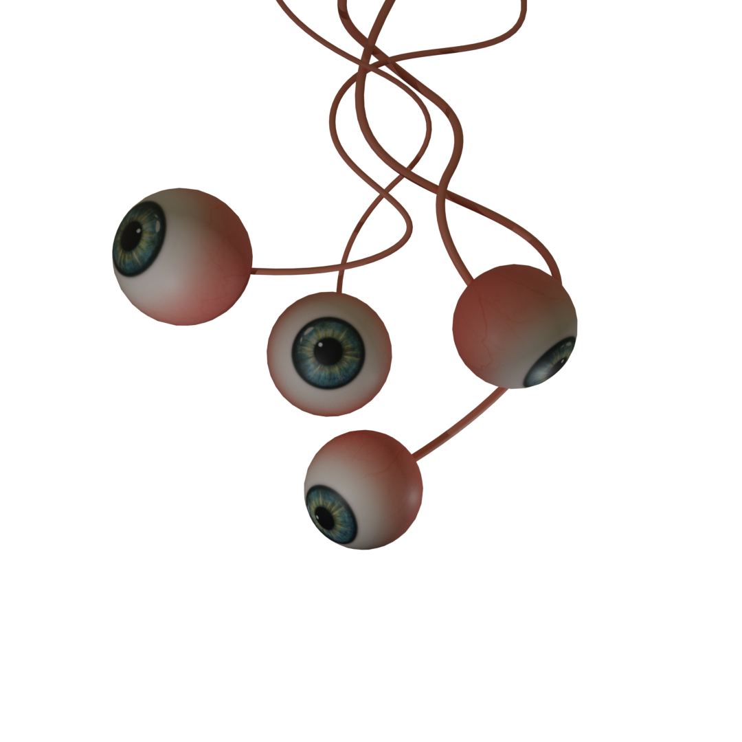 hanging eyeballs